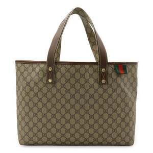 GUCCI Brown Leather Shoulder Bag
